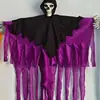 Accesorios de Halloween Personalizados por el Fabricante: Cráneos de Fantasma Colgantes con Pañuelos en la Cabeza, Adornos de Fantasma Colgantes, Decoraciones de Casa Embrujada de Terror