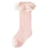 25 Años de Calcetines de Estilo Nuevo hasta la Pantorrilla para Niñas, Calcetines de Malla Transpirables de Verano, Calcetines para Bebé con Borde de Encaje Estilo Coreano, Estilo Princesa