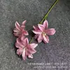 Tecido Impresso em 3D Pequenas Lírios Flores Artificiais para Casamento, Decoração de Fundo de Hotel, Arte Floral, Materiais Florais Quentes Vendidos Transfronteiriços