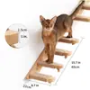 Estrutura de Escalada de Gato de Madeira Montada na Parede para Uso Doméstico, Estrutura de Escalada Estilo Escada Montada na Parede para Gatos de Estimação, Brinquedo de Autoentretenimento para Gatos, Personalizável