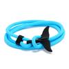 Pulsera Trenzada de Cuerda Estilo Ancla Cola de Ballena Serie Océano Línea Milán para Pareja Pulsera Hecha a Mano para Hombres y Mujeres