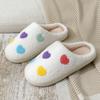 Chinelo de Algodão de Plataforma Transfronteiriça para Casa Feminino Plus Aveludado Espessado Quente Silencioso Antiderrapante Chinelo de Algodão de Casal em Estoque