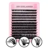 Amazon Pestañas Postizas Transfronterizas Set 100D Segmentadas Naturales Densas Pestañas Postizas DIY Gran Capacidad