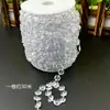 Cortina de Contas Acrílicas, Cortina de Fio, Guia de Corredor de Casamento, Fio de Cristal, Decoração de Teto para Local de Casamento, Cortina de Porta, Divisória