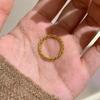 Anillo de Plata de Ley S925 Mismo Estilo Alambre Trefilado Medieval Estrella de Mangua de Agua Anillo para Mujer Alambre Trefilado Taladro de Punto Diseño de Nicho Distintivo Superpuesto de Alta Calidad