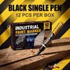Caneta de Pintura de 12 Cores Transfronteiriça Caneta Marcadora de Posicionamento com Rosca À Prova d'Água Resistente a Óleo Não Desbota Facilmente Caneta de Pintura para Retoque Industrial Venda por Atacado