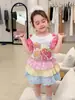 Roupas Infantis Weimu Meninas Verão Dopamina Bolo Saia Infantil Curta Anti-Exposição Saia de Menina Classe A