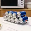 Caja de Almacenamiento para Bebidas de Refrigerador Estante de Almacenamiento para Cerveza y Cola Bandeja de Almacenamiento para Botellas de Condimentos Caja de Almacenamiento para Frutas y Verduras de Cocina