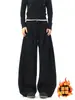 Pantalones Casuales Anchos de Estilo Japonés de Moda para Hombre, Forro Polar de Otoño, Tallas Grandes, Pantalones Casuales Pesados de Moda para Hombre