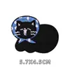 Patche de Tecido Bordado Gatinho Preto Desenho Animado para Jaqueta de Penas Bolsa Patch Autoadesivo Sem Costura Sem Ferro Patch Decorativo DIY