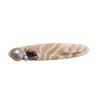 Horquilla de acetato de perla con diamantes de imitación de alta calidad, horquilla de pico de pato, horquilla rota para la frente, horquilla de flequillo de temperamento de estilo femenino