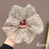 Scrunchie de Malha com Estampa de Leopardo e Bolinhas Fresco de Verão para Mulheres, Estilo de Luxo, Prendedor de Cabelo Grande, Novo Acessório de Cabelo Corda de Cabelo