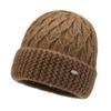 Gorros al por mayor para mujeres de mediana edad y mayores 2025 Invierno Nuevo estilo Gruesos Gorros de punto con forro polar cálido para madres y abuelas
