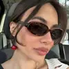 Nuevas Gafas de Sol Pequeñas Estilo Ojo de Gato Transfronterizas para Hombres, Modernas y de Alta Gama, Gafas de Sol Pequeñas que Resaltan el Rostro con Protección Solar y Anti-UV para Mujeres