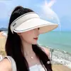 Sombrero de Sol para Mujer, Protección Solar UV de Verano, Sombrero de Sol para Cubrir el Rostro al Aire Libre para Ciclismo, Diadema de Moda, Sombrero de Protección Solar Abierto