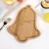 Bandeja de Caramelos de Madera Venta al por Mayor Transfronteriza Forma Linda de Árbol de Navidad Bocadillos Bandeja de Frutas Secas Bandeja Decorativa para Fiesta de Navidad