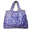 2025 Nueva Bolsa de Compras Plegable Tela Floral Portátil Poliéster Tote Bolsa de Almacenamiento Gran Capacidad Bolsa para la Compra del Supermercado Venta al por Mayor