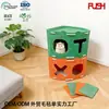 Fábrica de Feltro Moldado Customizado Suprimentos para Animais de Estimação Árvore de Dois Andares Buraco Ninho de Gato Casa Segura para Gatos Abrigo Casa para Todas as Estações