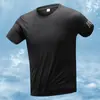 Explosiones de Verano Transfronterizo Empuje Principal Tres Barras Camiseta Deportiva de Manga Corta para Hombre Ultradelgada Transpirable Holgada Casual