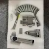Juego de Rociador para Bidé de Inodoro Acero Inoxidable Kit de Higiene Femenina Baño Balcón Potenciador Una Entrada Dos Salidas Válvula de Ángulo