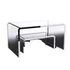 Mesa pequena de acrílico, popular online, transparente, adequada para uso doméstico, assento na janela, mesa de centro, peitoril da janela do quarto, cama, mesa simples de tatame.