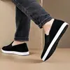 Zapatos de Tela Old Beijing para Hombre, Estilo Nuevo, Transpirables, Resistentes al Desgaste, Zapatos de Tela de Suela Blanda, Suela Multicapa, Zapatos de Tela Planos sin Cordones para Hombre, Transpirables