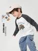 Camiseta de Manga Longa 100% Algodão para Meninos Outono 2026 Nova Roupa Infantil Roupa Básica para Bebê Top Roupas da Moda Primavera e Outono