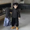 Conjunto de chaqueta acolchada de camuflaje de invierno para niños, estilo coreano, atuendo deportivo y elegante de dos piezas para niños, adecuado tanto para niños pequeños como mayores, calidad de exportación