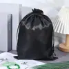 Bolsas de armazenamento de cetim, bolsas protetoras à prova de poeira para bolsas e artigos de couro, bolsas com cordão de seda sintética, bolsas personalizadas para embalagem de presentes