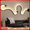 Lámpara de pared minimalista posmoderna creativa nórdica LED para dormitorio hogar decoración de mesita de noche lámpara de pared interior sala de estar luz blanca