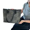 Bolsa Tote Casual Grande de Alta Qualidade para o Dia a Dia Novo Modelo Verão 2025 Estudante Aula Grande Capacidade Simples Moderna