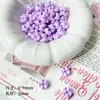 Materiales Acrílicos Dopamina con Cuentas en Forma de Flor de Colores para DIY de Pulseras, Cadenas de Teléfono y Accesorios de Joyería Hechos a Mano