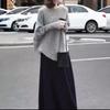Yiyuan 24869 Big Beauty - Jersey de manga murciélago (2024), estilo holgado, falda de cintura alta para mujer