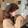 Outono e inverno moda leopardo pelúcia alta craniana topo faixa de cabelo feminino acessórios de cabelo de alta qualidade moda feminina rosto lavagem faixa de cabelo cartão de cabelo chapéus