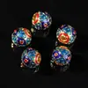 Accesorios de Cuentas Espaciadoras de Nube Hueca con Goteo de Aceite Cloisonné Flor de Loto Accesorios de Cuentas Espaciadoras con Goteo de Aceite Accesorios para Pulseras Hechas a Mano DIY