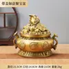 Tigela Tesouro de Cobre Tigela Tesouro Sapo Dourado Ornamento Tigela Ruyi de Cobre Puro Cofre de Dinheiro Sapo de Três Pernas Decoração de Sala de Estar Escritório