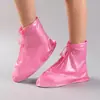 Cubrezapatos de Botas de Lluvia Viaje al Aire Libre Moda Adulto Hombres y Mujeres Botas de Lluvia Engrosadas Zapatos Impermeables Antideslizantes Cremallera Portátil Juguetes Pequeños