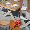 Mesas e Cadeiras de Exterior para Pátio, Jardim de Villa, Varanda ao Ar Livre, Cadeiras de Rattan à Prova d'Água e Resistentes ao Sol, Conjunto de Mesa e Cadeiras de Lazer de Exterior Moderno