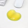 [em estoque] direto da fábrica formato de coração transparente silicone cristal pulso mouse suporte de mão mousepad criativo pode ser enviado