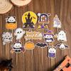 Decoraciones para Pastel de Halloween 2026 Fantasma Murciélago Adornos Noche de Carnaval de Halloween Fiesta Feliz Horneado Postre Adornos