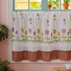 Serie de Cortinas de Café Transfronterizas Estilo Americano Coreano Pequeña Fresca Pastoral Cocina de Campo Lavabo de Baño Bloqueo Decoración