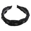 Nueva Diadema Elegante de Hada Saliente Todo Fósforo Accesorios para el Cabello Cabeza Alta Celebridad Cibernética Encaje Antideslizante con Dientes Banda de Cabello de Alto Grado