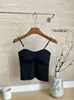 Camiseta sin mangas de seda helada sin costuras, hermosa espalda con adorno de perlas, top de tirantes para mujer, prenda exterior, prenda interior con copas en el pecho, sin aros, sujetador bustier sin tirantes para mujer