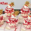 Gato KT 3D de goma suave de dibujos animados, linda cabeza de gatito de Hello Kitty, decoración y adorno para hornear pasteles de cumpleaños infantiles
