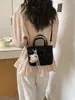 Bolso de Hombro Cruzado Floral de Diseño de Nicho para Mujer, Nuevo Estilo Coreano y Japonés, Bolso de Hombro Sencillo, Bolso Cruzado de Moda para el Día a Día