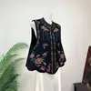 Chaleco jacquard bordado de sauce y mariposa estilo chino ZhilieNew con un diseño único, nuevo modelo de otoño 26, chaleco con borde de pétalos