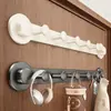 Ganchos de Ventosa, Ganchos Adhesivos, una Fila de Ganchos de Pared sin Taladro, Ganchos Fuertes para Colgar Ropa en la Pared o Detrás de la Puerta