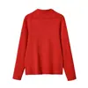 Comercio Exterior Ropa de Mujer 2026 Moda Europea y Americana Versátil Casual Cuello de Camisa de Punto Superior para Mujer G820041