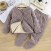 Outono e Inverno Novo Tipo A Roupa Íntima Térmica terno Uniforme Escolar para Alunos do Ensino Fundamental Meninos e Meninas Usam Artefato de Uniforme Escolar Espesso