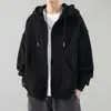Sudadera con capucha nueva 2026 para hombre y mujer, otoño e invierno, forrada de forro polar, engrosada, corte holgado, casual, fitness, deportes, chaqueta cárdigan